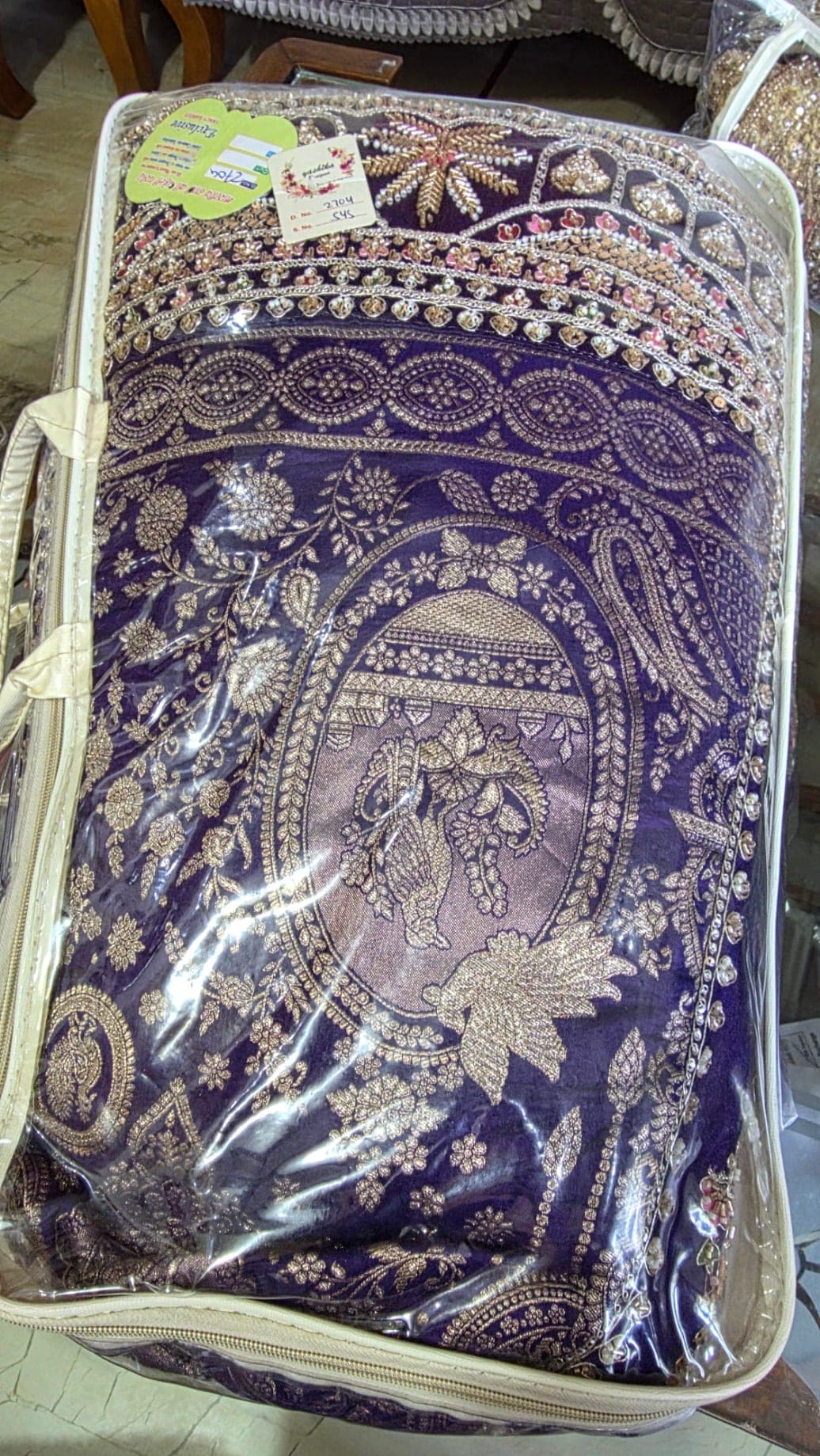 Regal Midnight Indigo Lehenga with Exquisite Zari Work & Embroidered Dupatta - Lehenga at House of Radhya Kharar